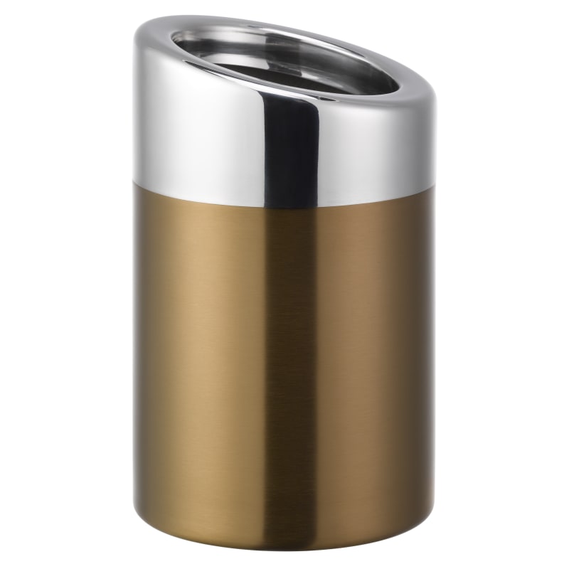 Service Ideas TTR15BSRG Tabletop Trash Can, 1.5 Liter, Rose Gold