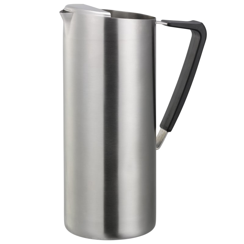 Service Ideas Slim X7025BSV2 1.9-Liter Stainless Water Pitcher with Ice Guard in Brushed Stainless