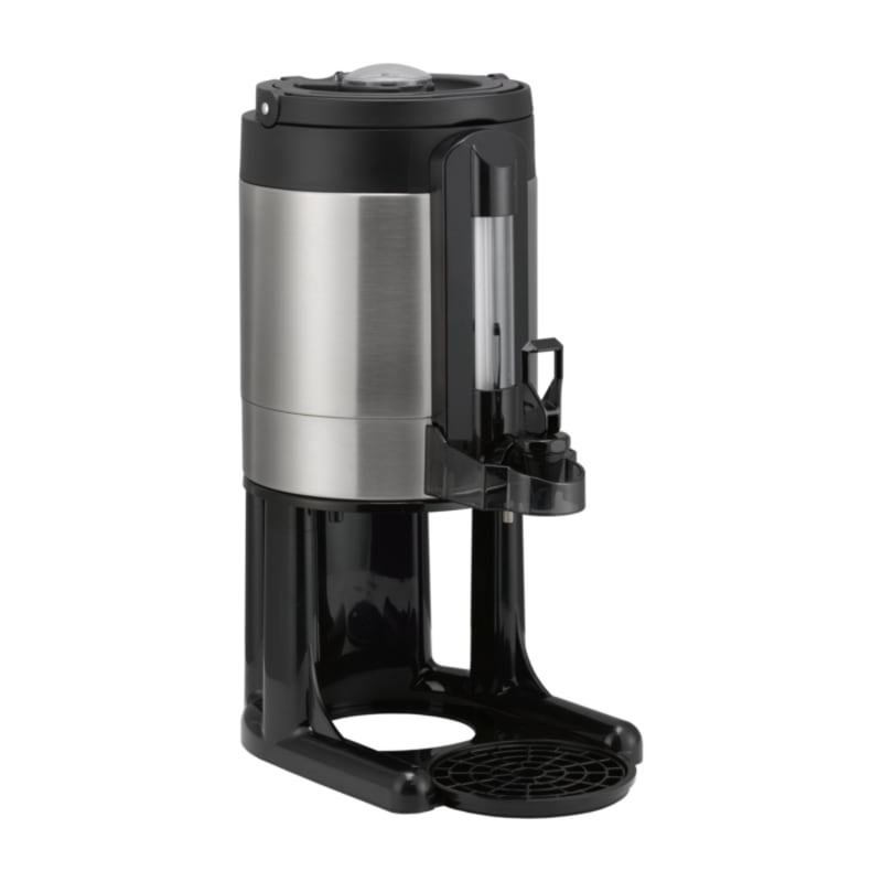 Service Ideas GIU1GV3 Universal Thermal Container 1-Gallon Vacuum Insulated Dispenser in Brushed Stainless and Black