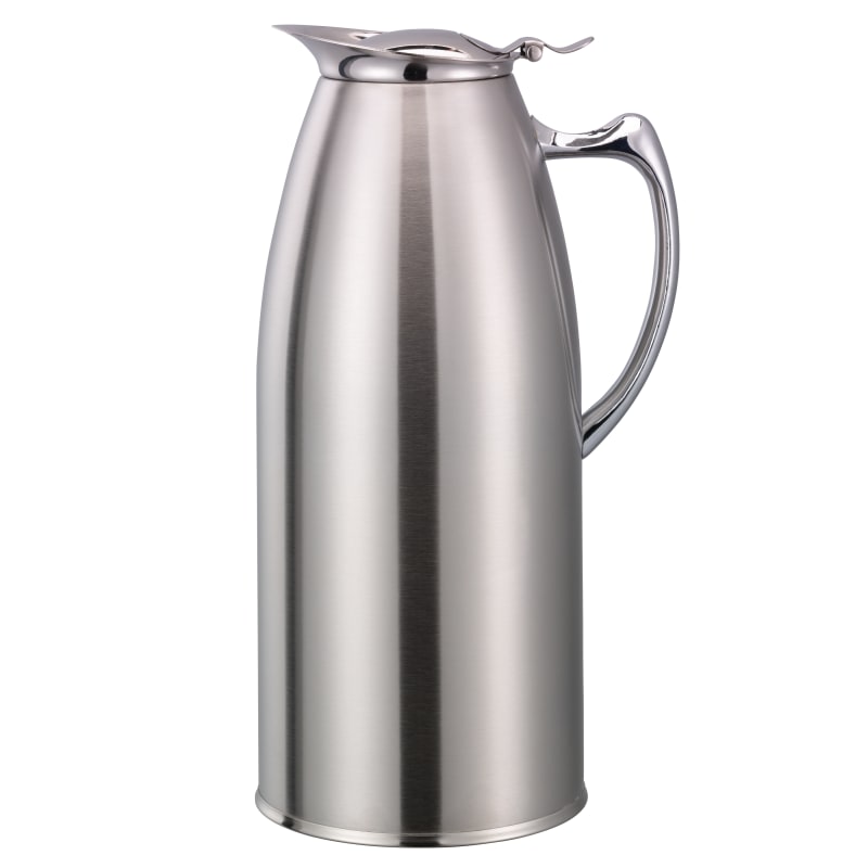 Service Ideas WP15SA Insulated Pitcher 1.5-Liter Foam Insulated Server In Brushed Stainless