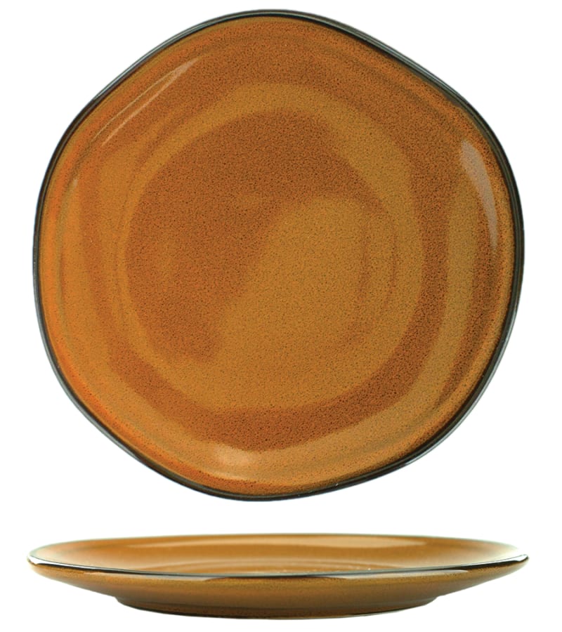 International Tableware LU-7-TA Luna™ Stoneware Terracotta Plate 7"
