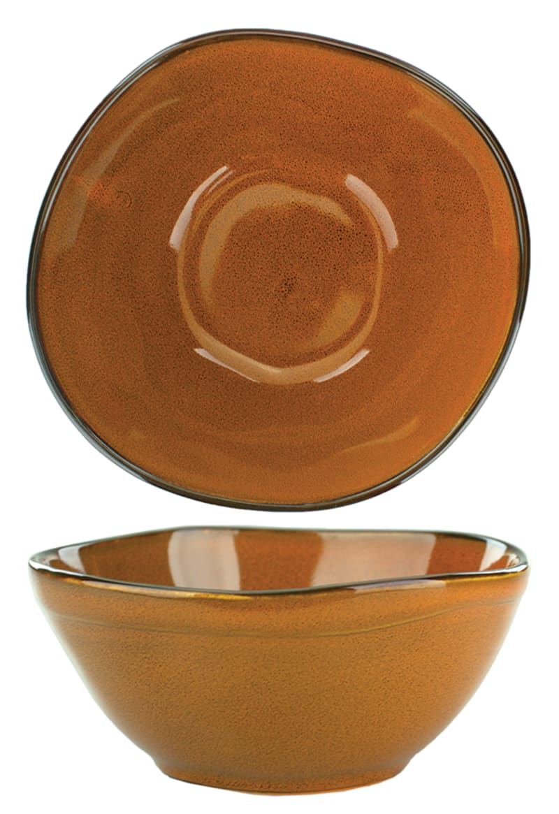 International Tableware LU-18-TA Luna™ Stoneware Terracotta Nappie/Oatmeal Bowl (14oz)