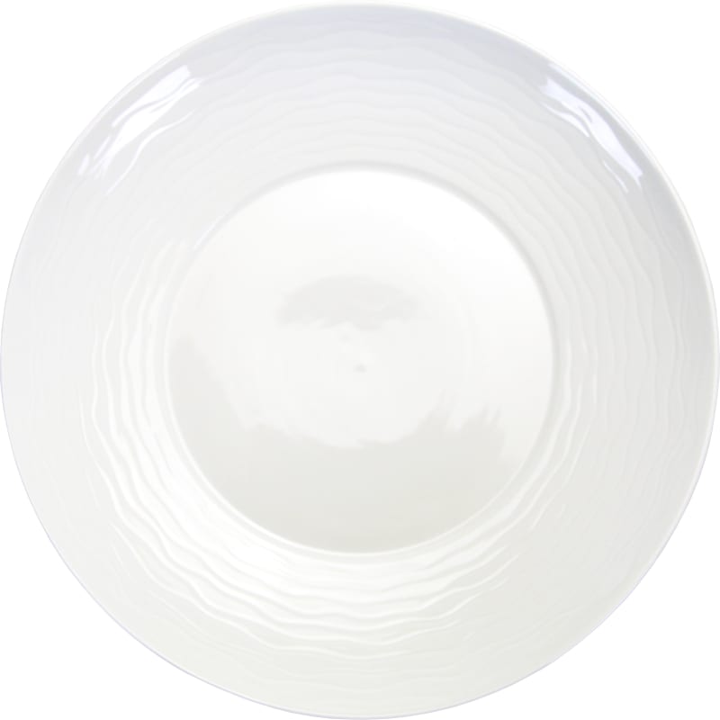 International Tableware WA-54 Wave™ Porcelain BW Deep Plate 11-1/4"