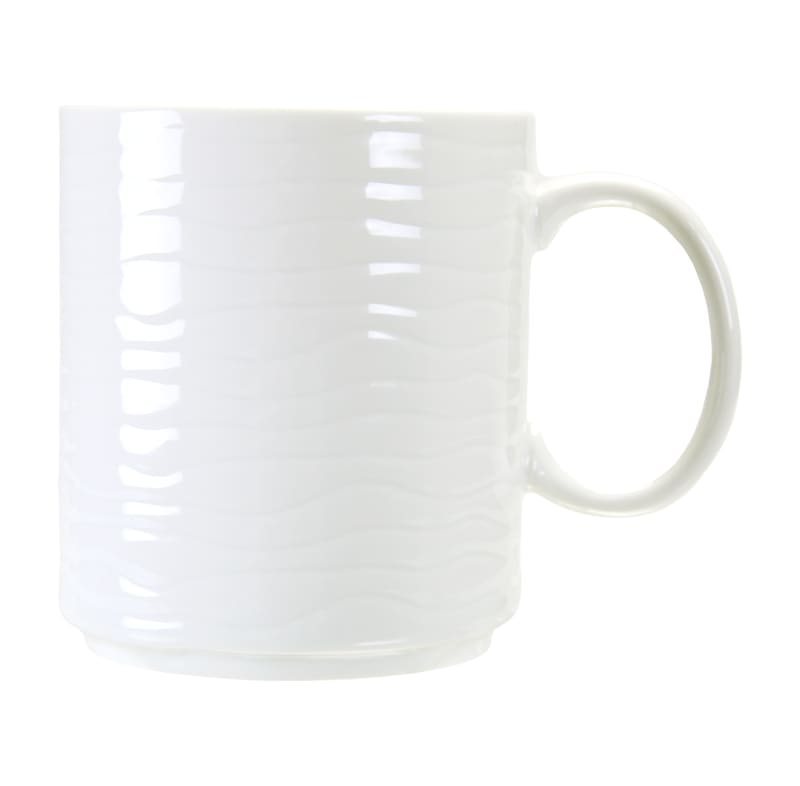 International Tableware WA-68 Wave™ Porcelain BW Mug (12oz)