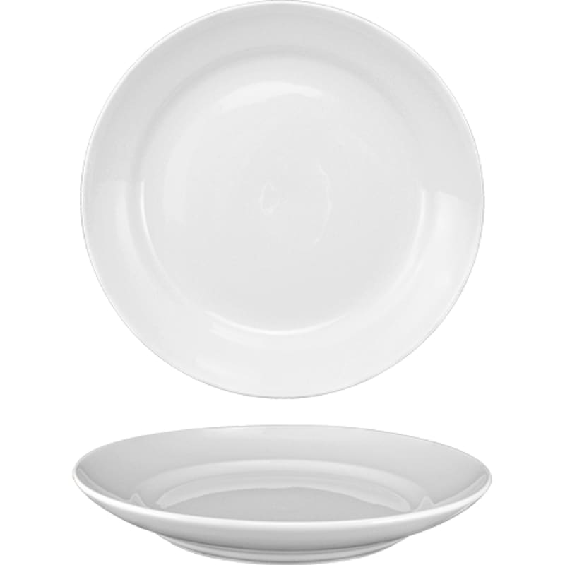 International Tableware BL-212 Bristol™ Porcelain BW Pasta Stadium Bowl 12" (60oz)