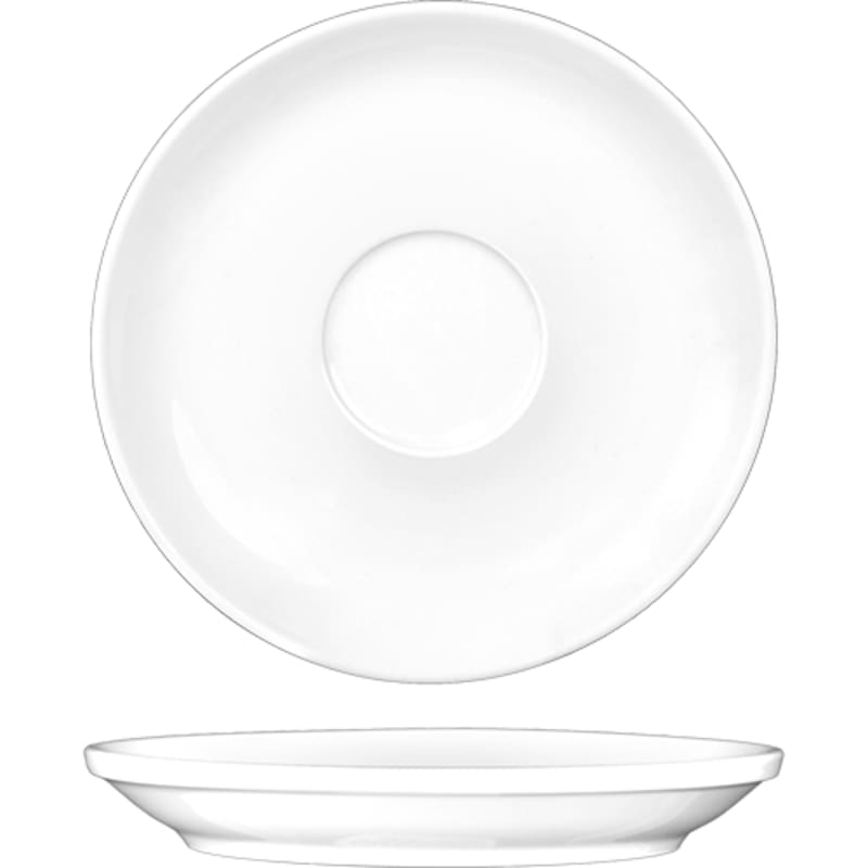 International Tableware BL-38 Bristol™ Porcelain BW A.D. Saucer 4-3/4"