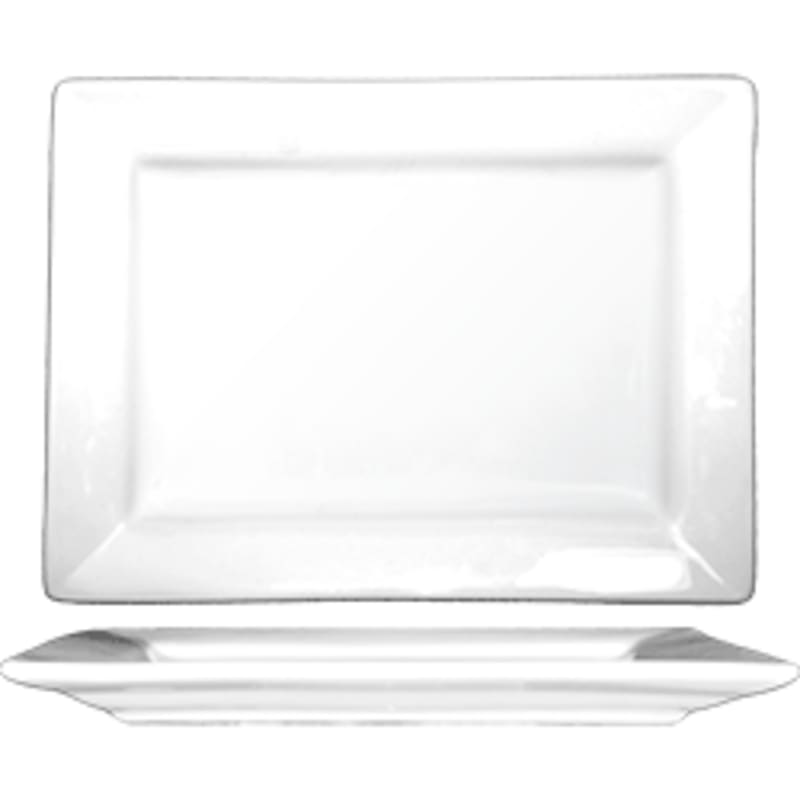 International Tableware EL-28 Elite™ Porcelain BW Platter 8" x 5-5/8"