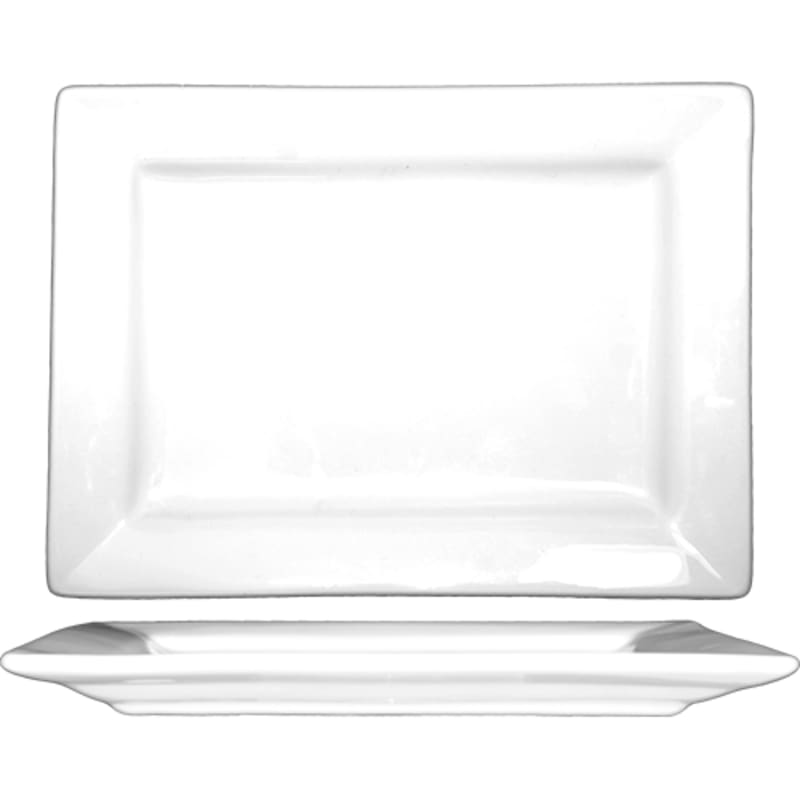 International Tableware EL-22 Elite™ Porcelain BW Platter 8" x 5-7/8"