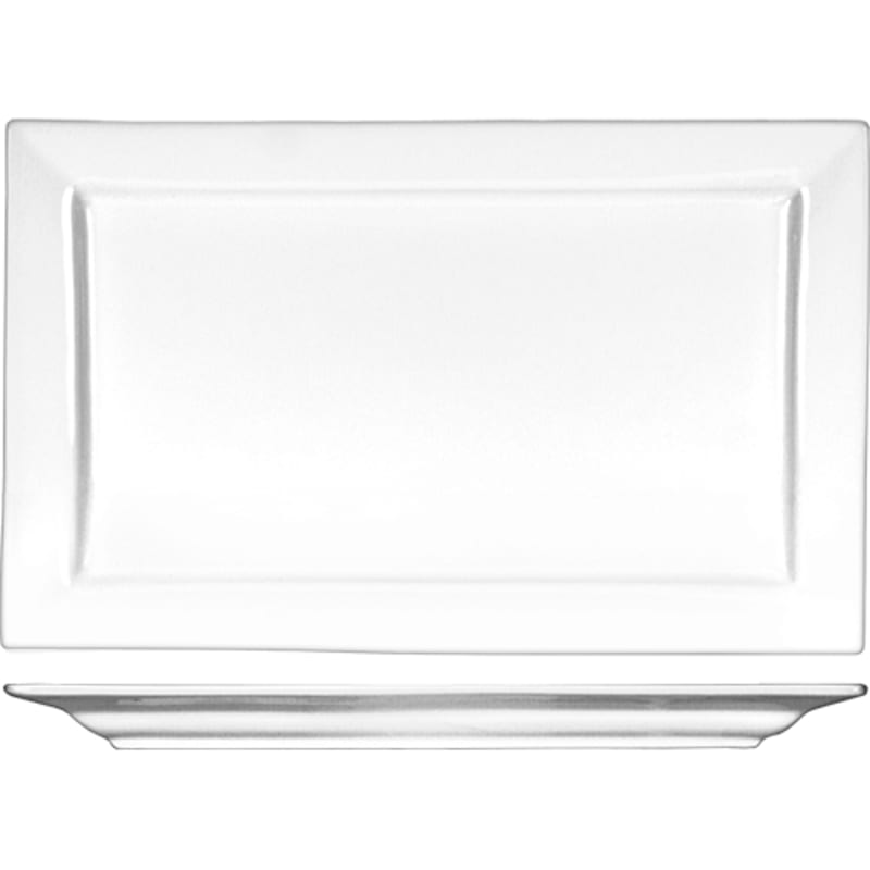 International Tableware EL-16 Elite™ Porcelain BW Platter 9-7/8" x 6"