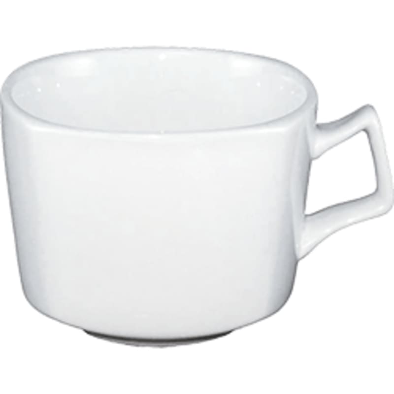 International Tableware QP-23 Quad™ Porcelain EW Square Cup (8oz)