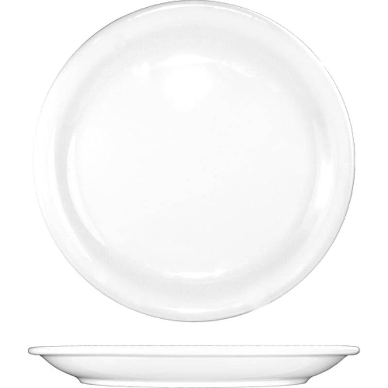 International Tableware BR-6 Brighton™ Porcelain EW Narrow Rim Plate  6-1/2"