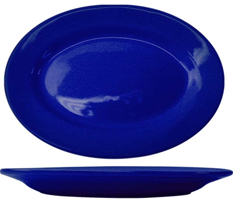 International Tableware CA-13-CB Cancun™ Stoneware Cobalt Blue WR Platter 11-1/2"