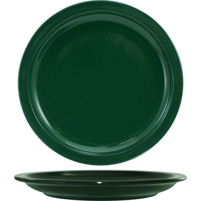 International Tableware CAN-16-G Cancun™ Stoneware Green NR Plate 10-1/2"
