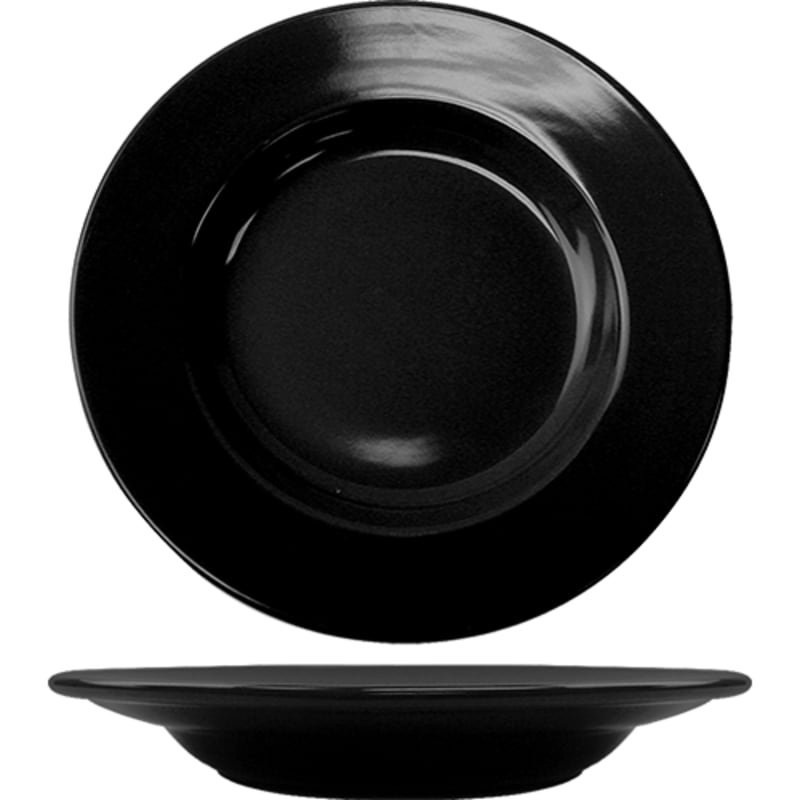 International Tableware CA-120-B Cancun™ Stoneware Black WR Pasta Bowl (18oz)