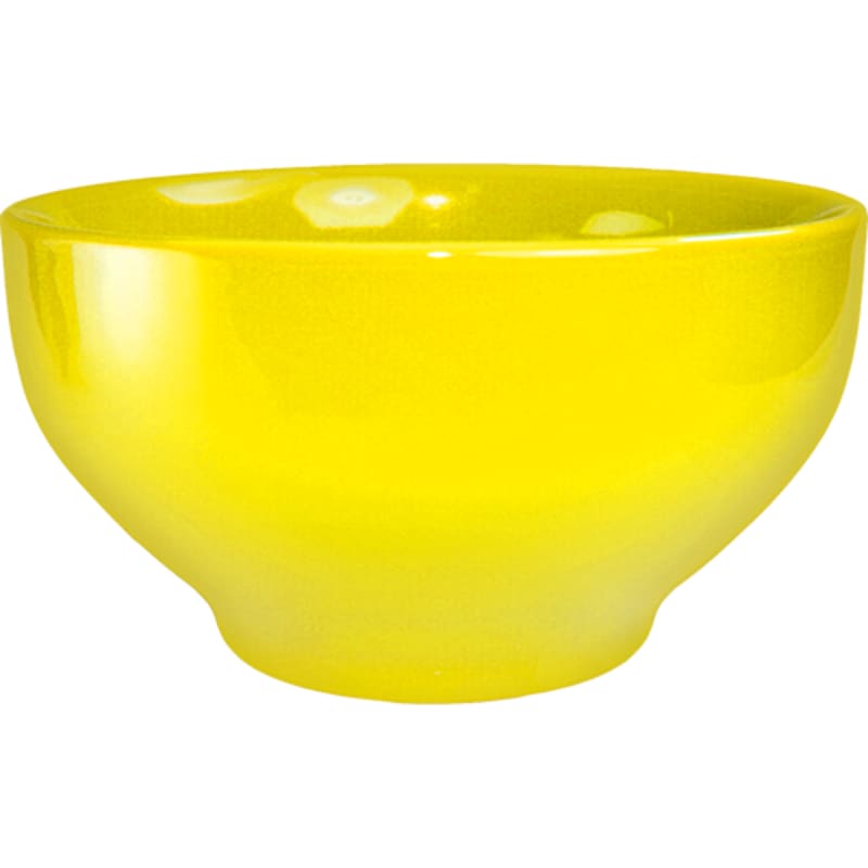 International Tableware CA-45-Y Cancun™ Stoneware Yellow Footed Bowl (144oz)