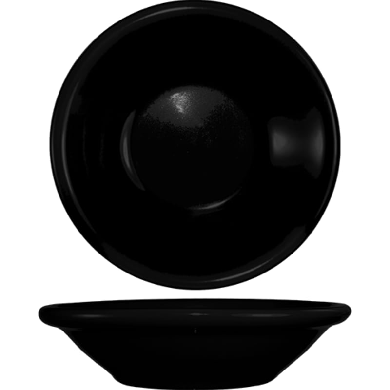 International Tableware CAN-11-B Cancun™ Stoneware Black Fruit Bowl (5oz)