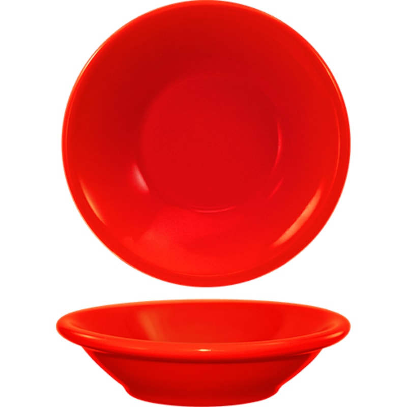 International Tableware CAN-11-CR Cancun™ Stoneware Crimson Red Fruit Bowl (5oz)