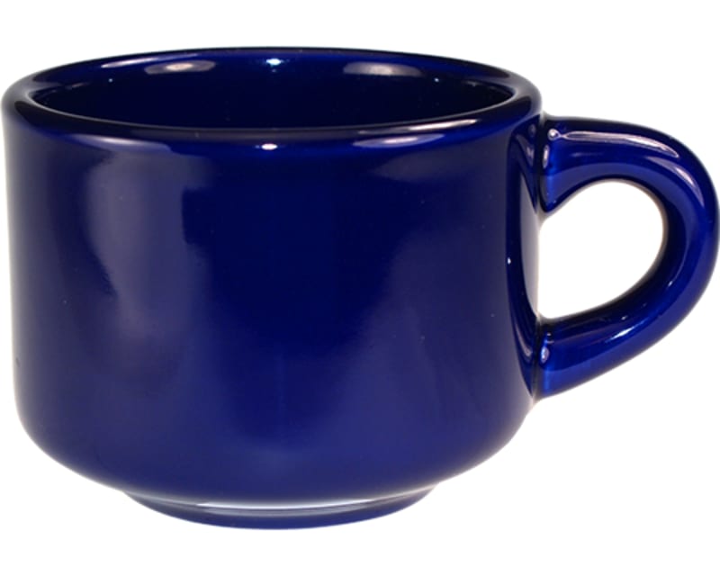 International Tableware CA-23-CB Cancun™ Stoneware Cobalt Blue Stacking Cup (7oz)