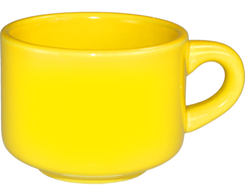 International Tableware CA-23-Y Cancun™ Stoneware Yellow Stacking Cup (7oz)