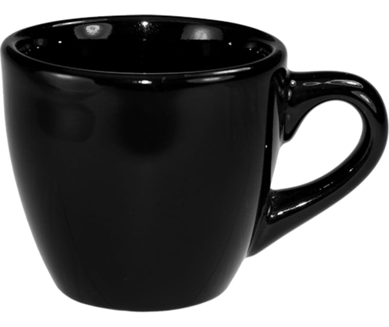 International Tableware CA-35-B Cancun™ Stoneware Black A.D. Cup (3.5oz)