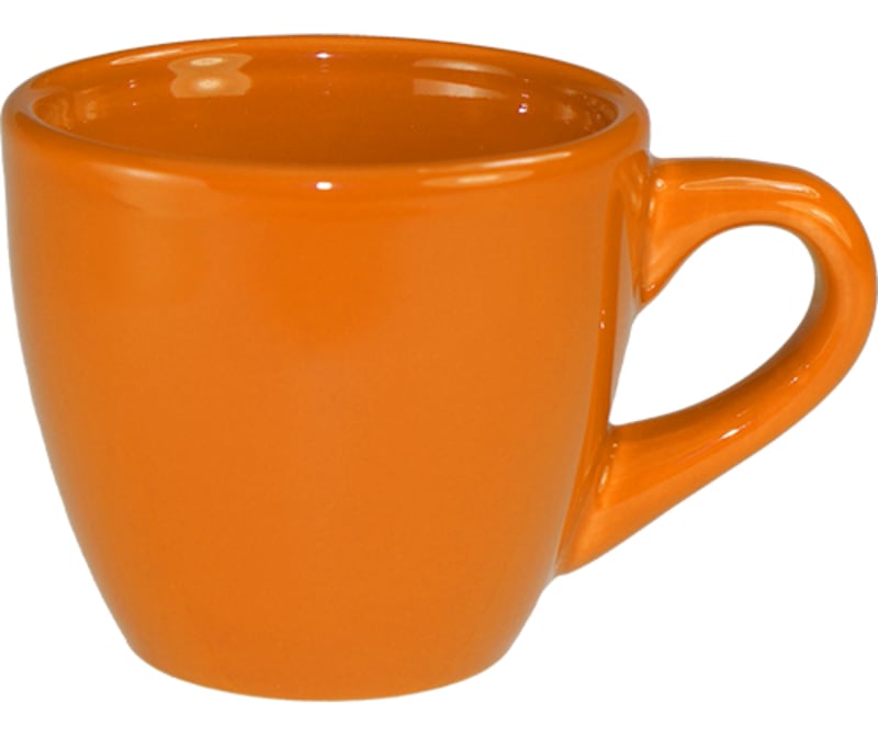 International Tableware CA-35-O Cancun™ Stoneware Orange A.D. Cup (3.5oz)