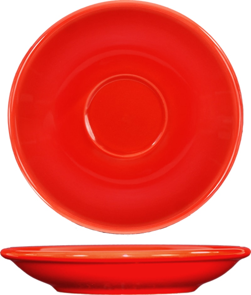 International Tableware CA-36-CR Cancun™ Stoneware Crimson Red A.D. Saucer 5-1/8"