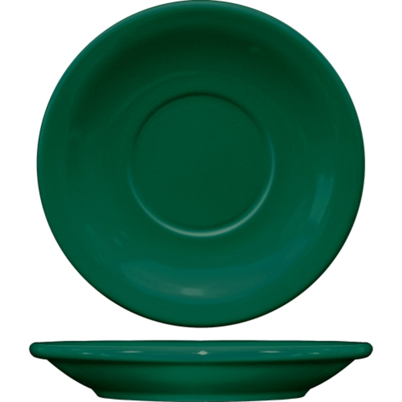 International Tableware CAN-2-G Cancun™ Stoneware Green NR Saucer 5-1/2"