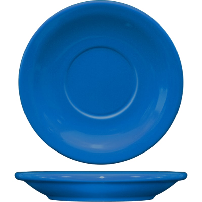 International Tableware CAN-2-LB Cancun™ Stoneware Lt Blue NR Saucer 5-1/2"