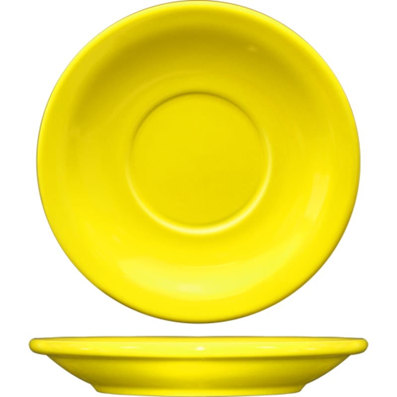 International Tableware CAN-2-Y Cancun™ Stoneware Yellow NR Saucer 5-1/2"