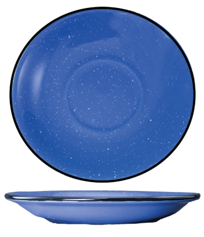 International Tableware CF-2 Campfire™ Stoneware Blue w/White Speckles Saucer 6"