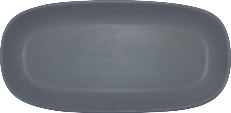 International Tableware SR-13 Strata™ Stoneware Two Tone Grey/Sand Platter 11-3/4"
