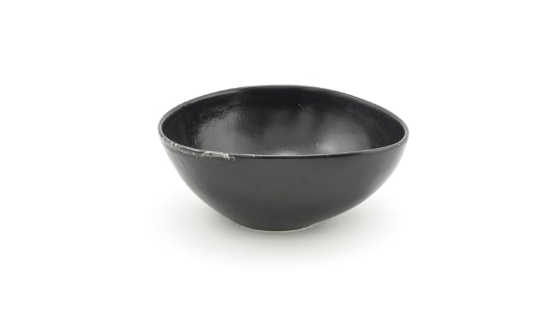 Front of the House BBO034BKP20 9.5" Oval Tall Kiln® Bowl, 60 oz, Pepper, 2/Case