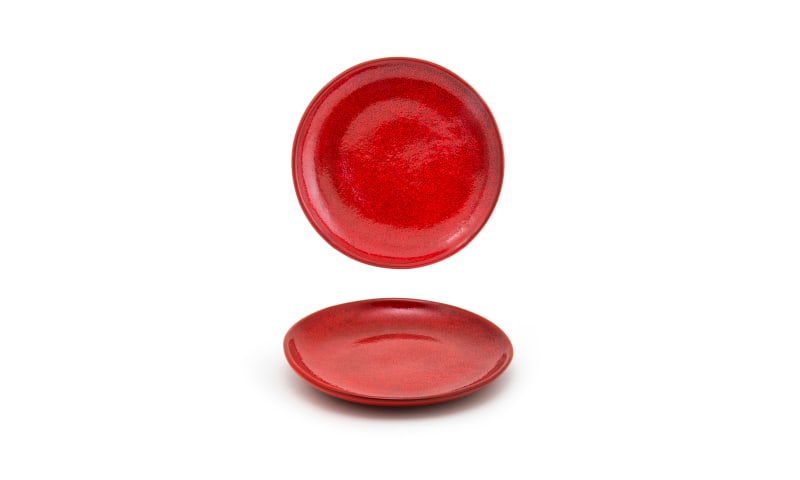 Front of the House DAP076RDP23 6" Round Kiln® Plate, Chili, 12/Case