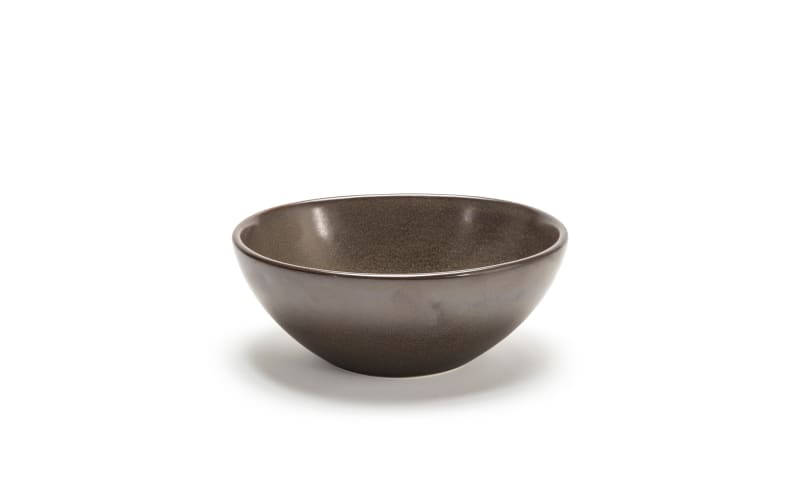 Front of the House DBO153ESP22 7" Oval Kiln® Bowl, 28 oz, Mocha, 6/Case