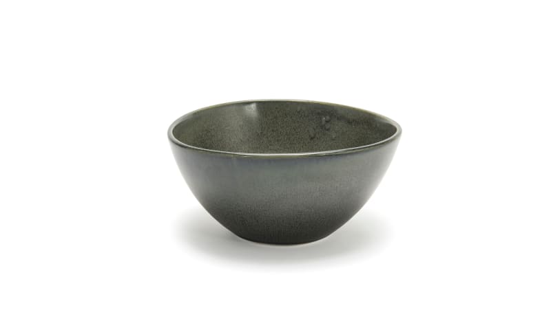 Front of the House DBO154DGP21 7.5" Oval Tall Kiln® Bowl, 42 oz, Sage, 4/Case