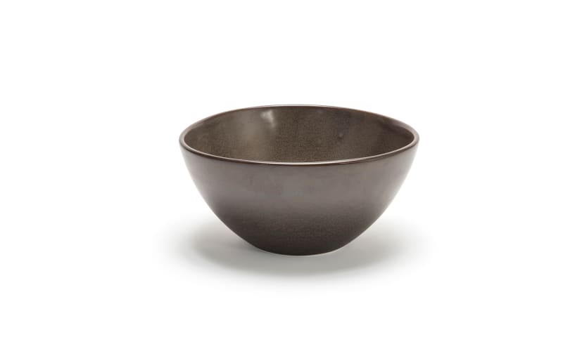 Front of the House DBO154ESP21 7.5" Oval Tall Kiln® Bowl, 42 oz, Mocha, 4/Case