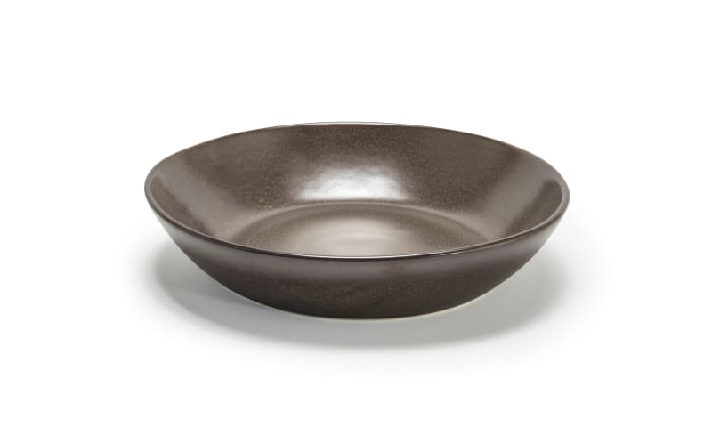 Front of the House DBO157ESP22 9.75" Round Kiln® Bowl, 48 oz, Mocha, 6/Case