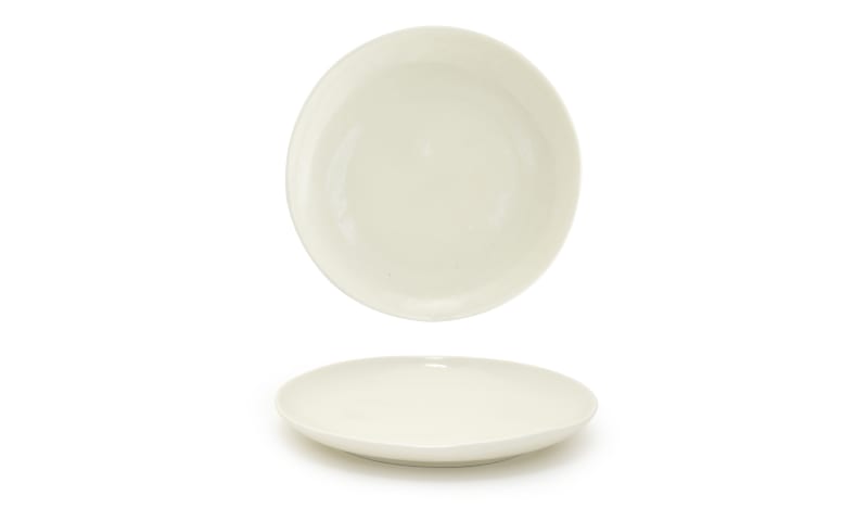 Front of the House DDP061BEP22 10" Round Kiln® Plate, Vanilla Bean, 6/Case