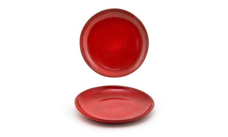Front of the House DDP061RDP22 10" Round Kiln® Plate, Chili, 6/Case