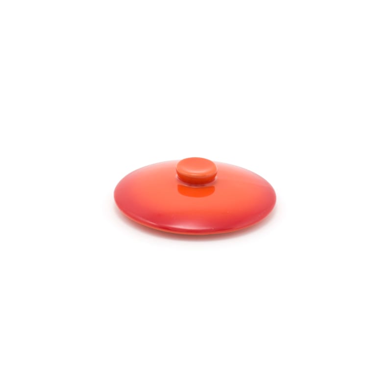 Front of the House DLI133ORC23 16 oz Round Kiln® Ovenware Lid, Blood Orange, 12/Case