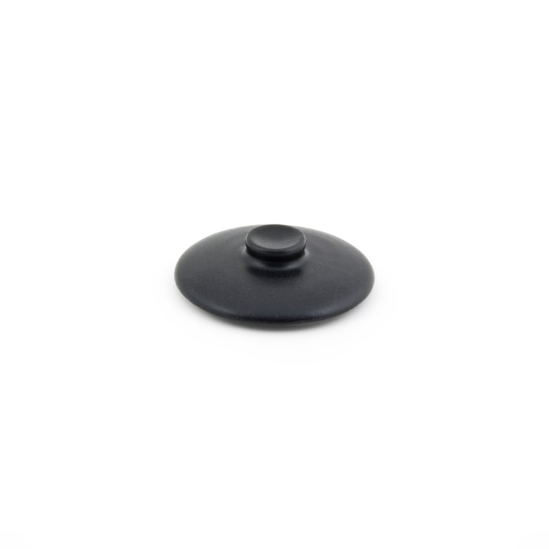 Front of the House DLI134BKC23 7 oz Round Kiln® Ovenware Lid, Black, 12/Case