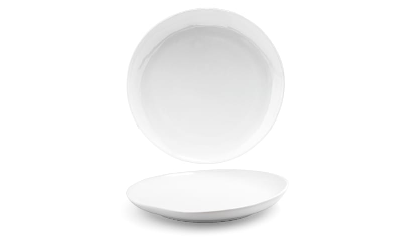 Front of the House DOS029WHP22 11" Round Kiln® Plate, White, 6/Case