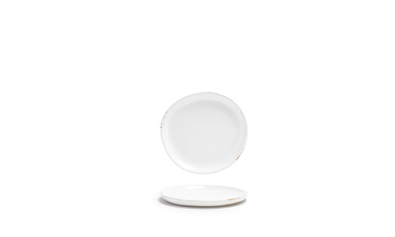 Front of the House DAP082WHP23 6" Round Artefact® Plate, White, 12/Case