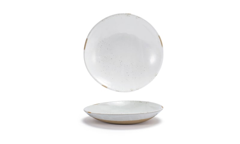Front of the House DBO162BEP23 9.25" Round Artefact® Low Bowl, 24 oz, Ash, 12/Case