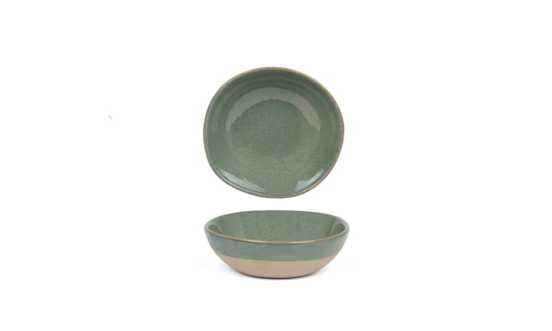 Front of the House DBO164GRP23 5.25" Round Artefact® Bowl, 11 oz, Moss, 12/Case