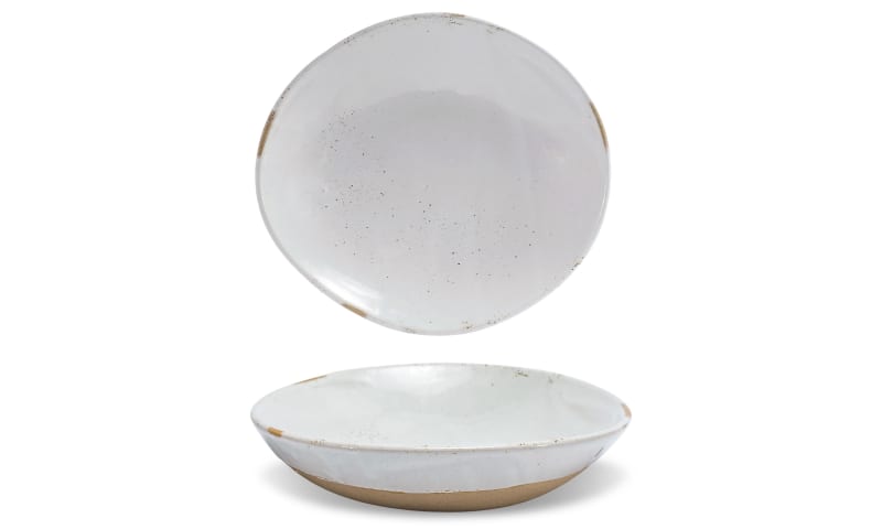 Front of the House DBO194BEP21 11.25" Round Artefact® Low Bowl, 58 oz, Ash, 4/Case