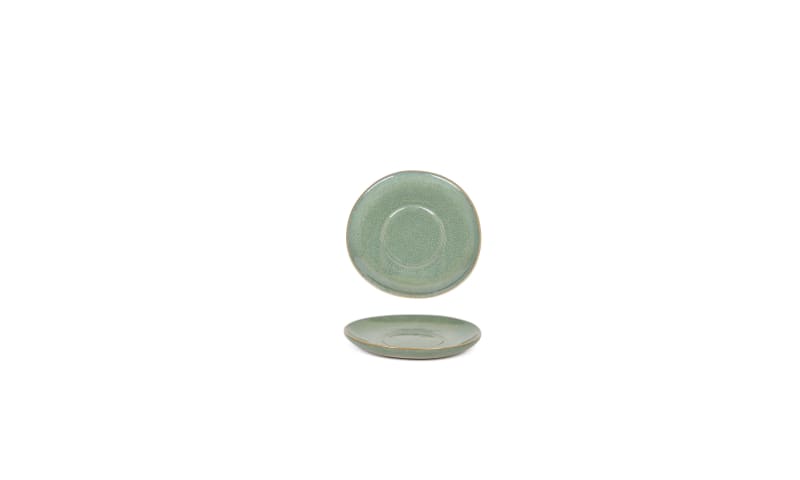 Front of the House DCS070GRP23 4.5" Artefact® Saucer, Moss, 12/Case