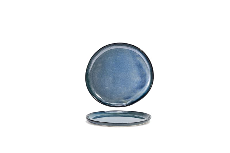 Front of the House DSP036BLP23 7.5" Round Artefact® Plate, Indigo, 12/Case