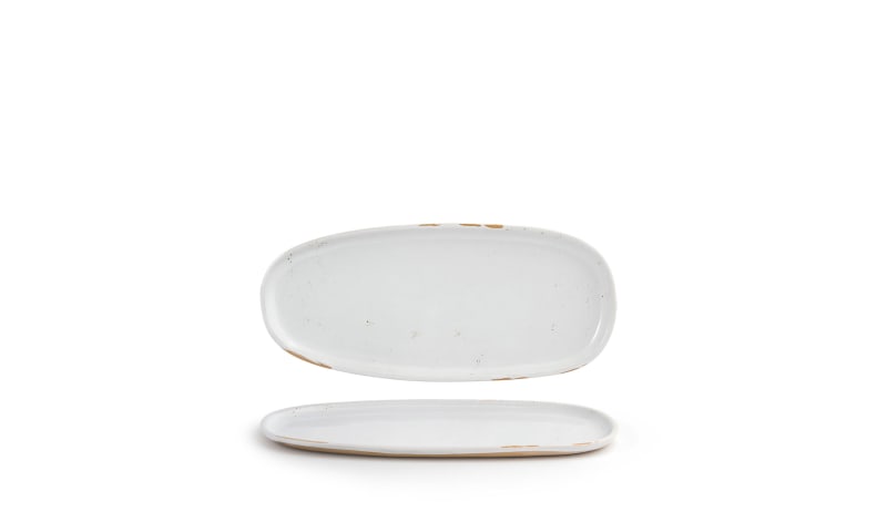 Front of the House DSP037BEP23 11" Oval Artefact® Plate, Ash, 12/Case