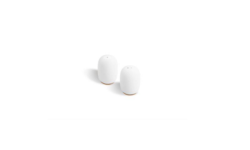 Front of the House TSP105WHP22 Artefact® Salt & Pepper Set, 3oz, White, 6/Case